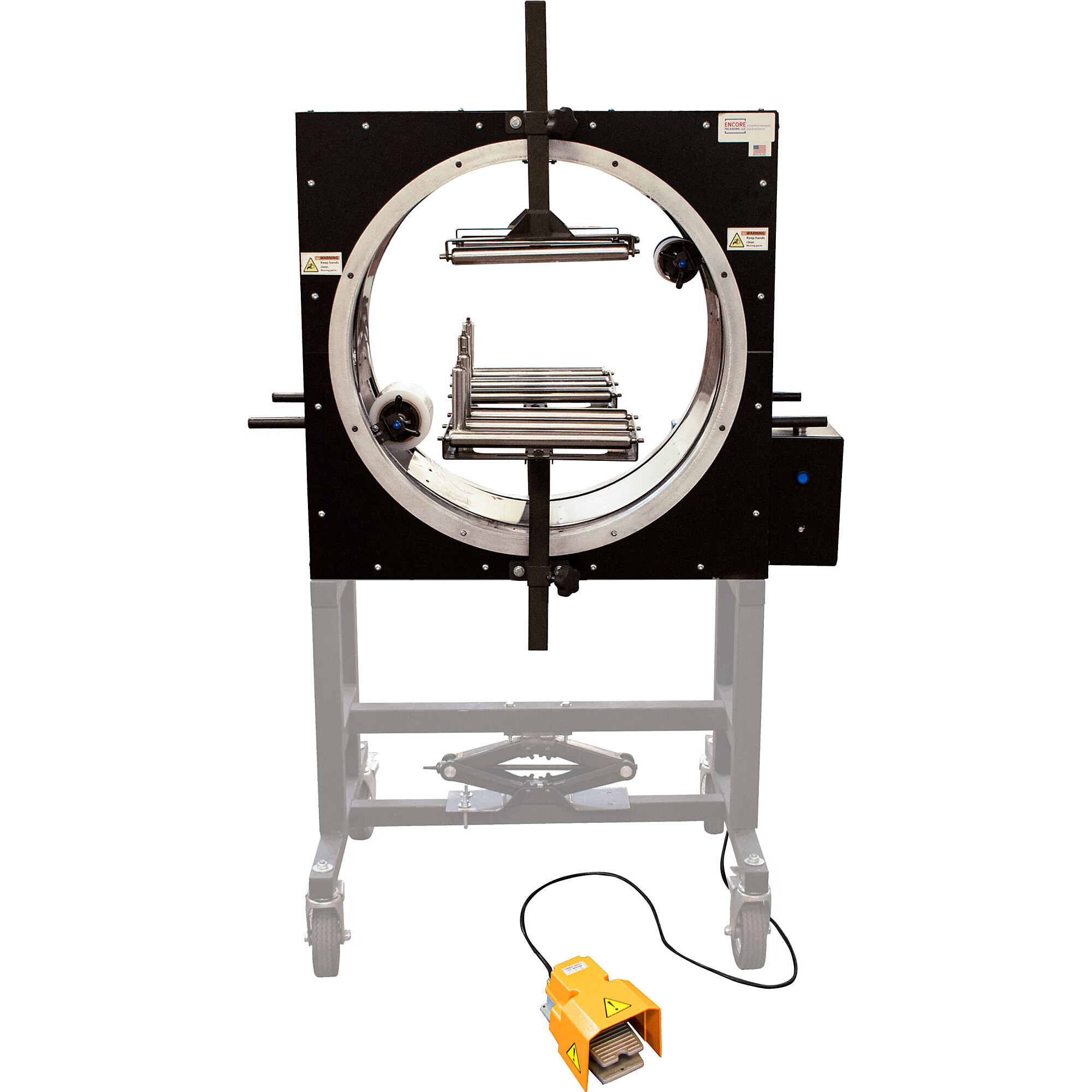 Encore Packaging Orbital Wrapper — Motorized Ring Wrapper, Deluxe, 25in., Foot Pedal Operation, Model# EP-6700-25-DX